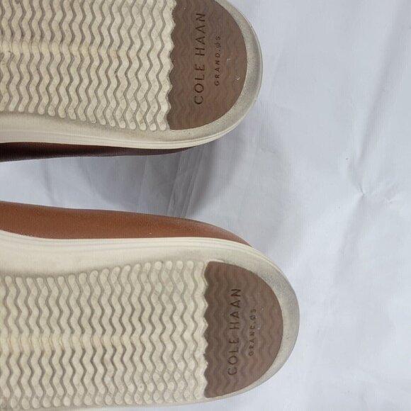 Cole Haan Grand OS Leather Sneakers Men Size 11 Lace Up Low Top Brown Casual - Picture 9 of 13